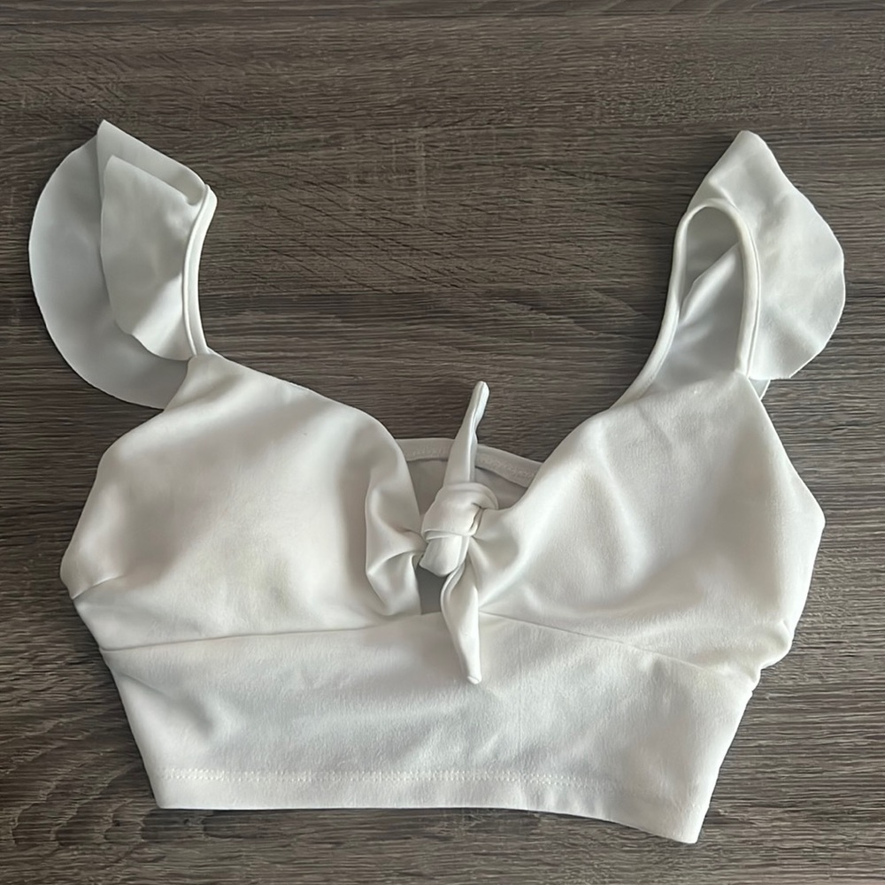 White crop top